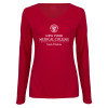 Thumbnail image for  Womens Cardinal Long Sleeve V Neck Tee 