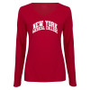 Thumbnail image for  Womens Cardinal Long Sleeve V Neck Tee 
