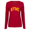 Thumbnail image for  Womens Cardinal Long Sleeve V Neck Tee 