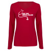 Thumbnail image for  Womens Cardinal Long Sleeve V Neck Tee 