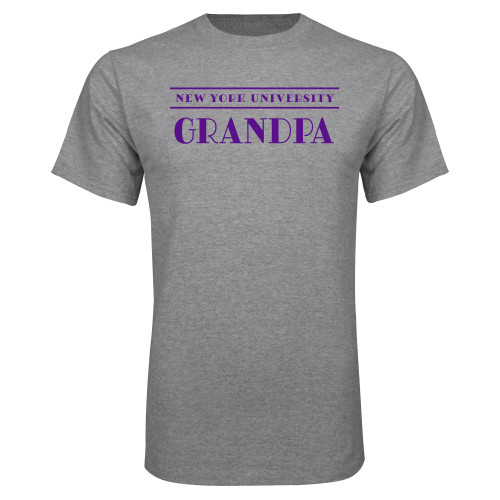 New York University Grandpa Short Sleeve T-Shirt | Champion | Oxford | XLarge