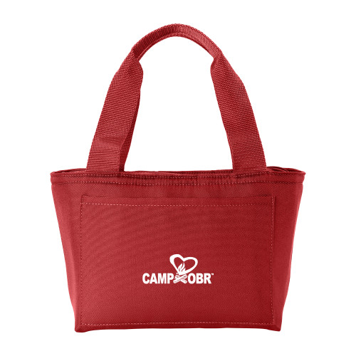  Insulated Red Lunch Tote - OBR Vertical Primary Mark