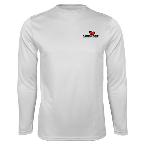  White Performance Long Sleeve Shirt - Camp OBR