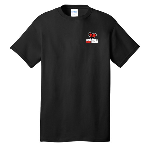  Extended Black T Shirt - OBR Vertical Primary Mark
