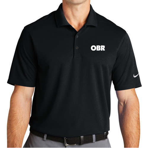  Nike Black Dri Fit Micro Pique 2.0 Polo - OBR Mark