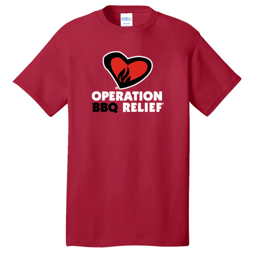  Extended Red T Shirt - OBR Horizontal Secondary Mark