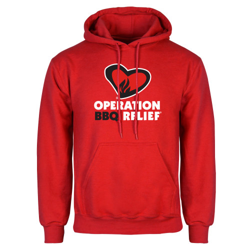  Red Fleece Hoodie - OBR Horizontal Secondary Mark