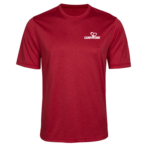  Red Heather Performance Contender Tee - Camp OBR