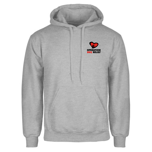  Grey Fleece Hoodie - OBR Vertical Primary Mark