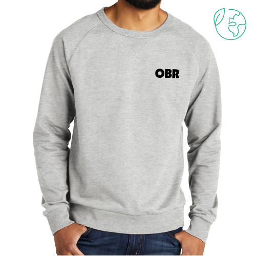  Allmade Light Grey Organic French Terry Crewneck Sweatshirt - OBR Mark