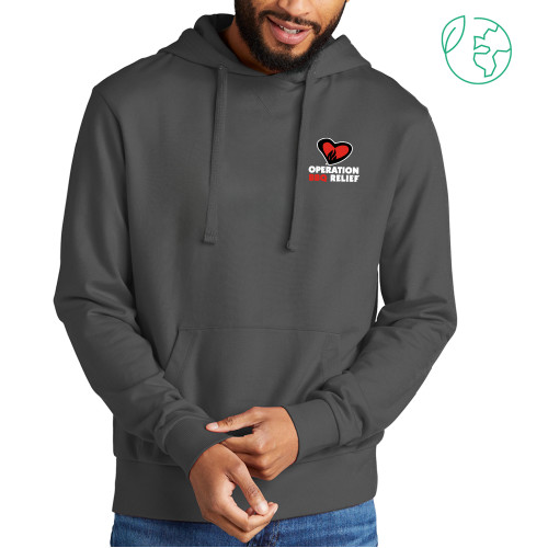 Allmade Dark Grey Organic French Terry Pullover Hoodie - OBR Vertical Primary Mark