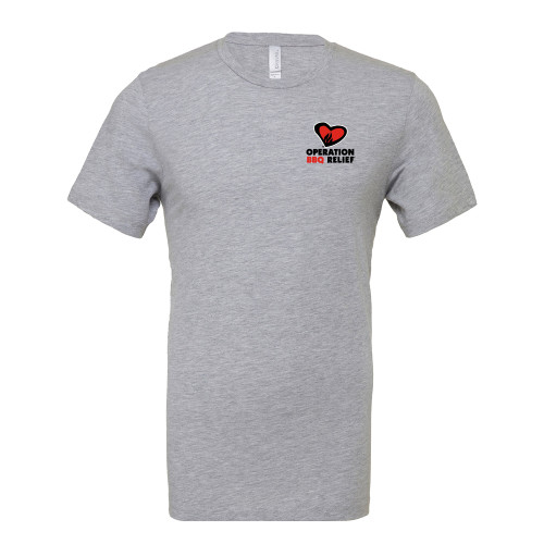  Bella + Canvas Heather Grey CVC T Shirt - OBR Vertical Primary Mark