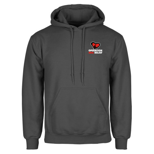  Charcoal Fleece Hoodie - OBR Vertical Primary Mark