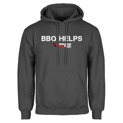  Charcoal Fleece Hoodie - OBR BBQ Helps