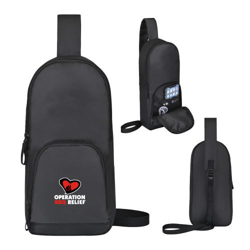  Repeat Lite Black Recycled Poly Sling - OBR Vertical Primary Mark