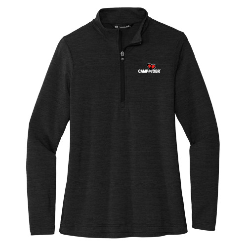  TravisMathew Womens Black Crestview 1/4 Zip - Camp OBR