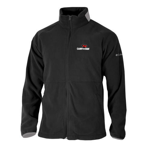  Columbia Black Everest Ridge Fleece Full Zip Jacket - Camp OBR