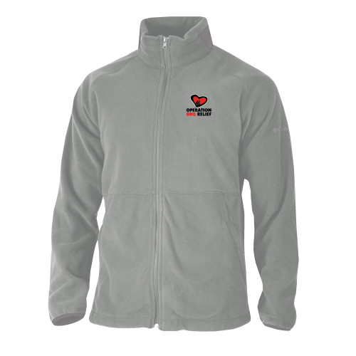  Columbia Grey Everest Ridge Fleece Full Zip Jacket - OBR Vertical Primary Mark