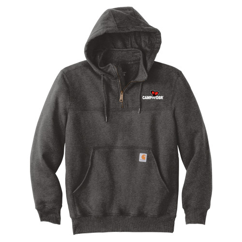  Carhartt Charcoal Rain Defender Paxton Hooded Zip Sweatshirt - Camp OBR