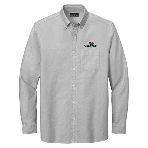  Brooks Brothers Windsor Grey Casual Oxford Cloth Shirt - Camp OBR