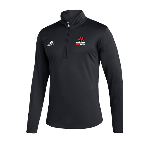  Adidas Black Entrada 1/4 Zip - OBR Vertical Primary Mark