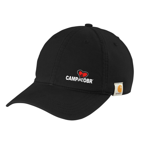  Carhartt Black Cotton Adjustable Canvas Hat - Camp OBR
