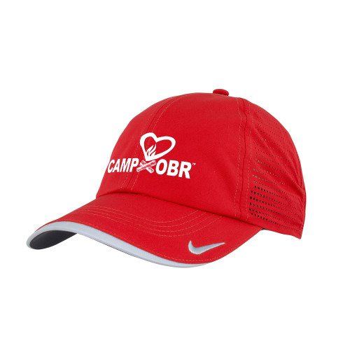  Nike Red Dri Fit Perforated Hat - Camp OBR