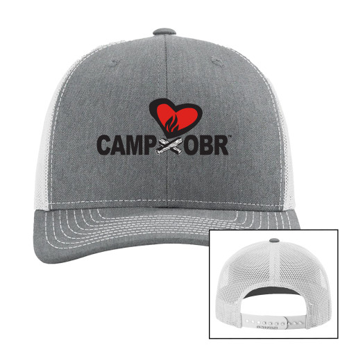 Richardson Heather Grey/Light Grey Trucker Hat - Camp OBR