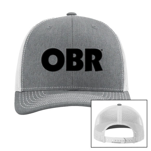  Richardson Heather Grey/Light Grey Trucker Hat - OBR Mark