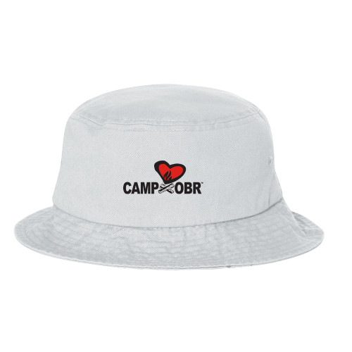  Sportsman White Bucket Hat - Camp OBR