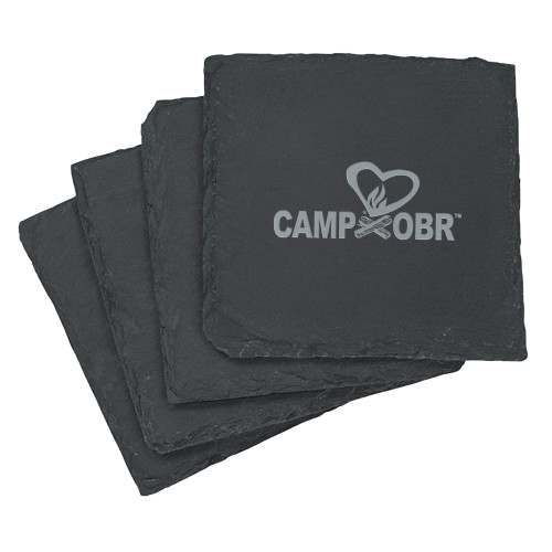  Slate Coaster Set - Camp OBREngraved