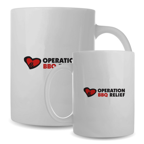  Full Color White Mug 15oz - OBR Horizontal Secondary Mark