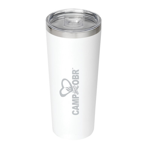  Thor Vacuum Insulated White Tumbler 22oz - Camp OBREngraved