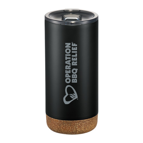  Valhalla Vacuum Insulated Black Tumbler 16oz - OBR Horizontal Secondary MarkEngraved