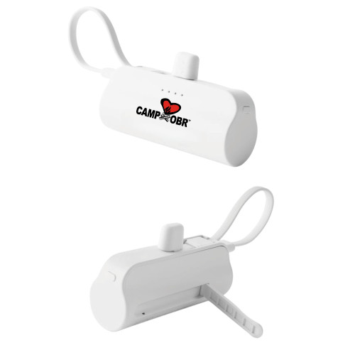  Sidekick White 4500 mAh Power Bank - Camp OBR