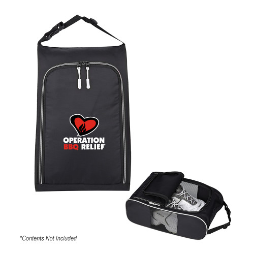  Crosstown Side Mesh Black Shoe Bag - OBR Vertical Primary Mark