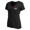 Thumbnail image for  Womens Plus Black V Neck T Shirt