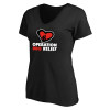 Thumbnail image for  Womens Plus Black V Neck T Shirt