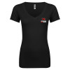 Thumbnail image for  Next Level Womens Black Ideal V Tee
