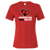Thumbnail image for  Bella + Canvas Womens Red Relaxed Cotton T Shirt