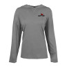 Thumbnail image for  Womens Grey Heather Long Sleeve Hooded Tee