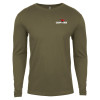 Thumbnail image for  Next Level Military Green Cotton Long Sleeve Tee