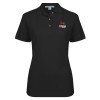 Thumbnail image for  Womens Silk Touch Black Pique Polo