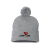 Thumbnail image for  Sportsman Heather Grey Pom Pom Cuffed Beanie