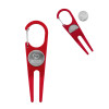 Thumbnail image for  Red Aluminum Divot Tool/Ball Marker
