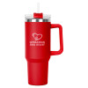 Thumbnail image for  Hippo Red Mug & Straw Lid with Twist Closure 40 oz