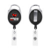 Thumbnail image for  Black Oval Retractable Badge Holder w/Clip