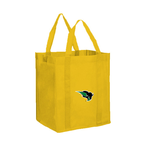  Non Woven Gold Grocery Tote - Power Bison