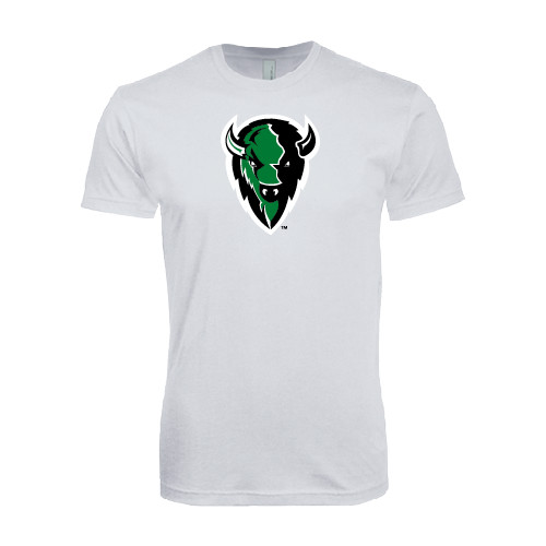  Next Level White SoftStyle T Shirt - Charging Bison