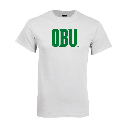  White T Shirt - OBU Wordmark